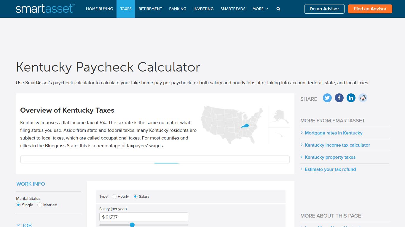 Kentucky Paycheck Calculator - SmartAsset