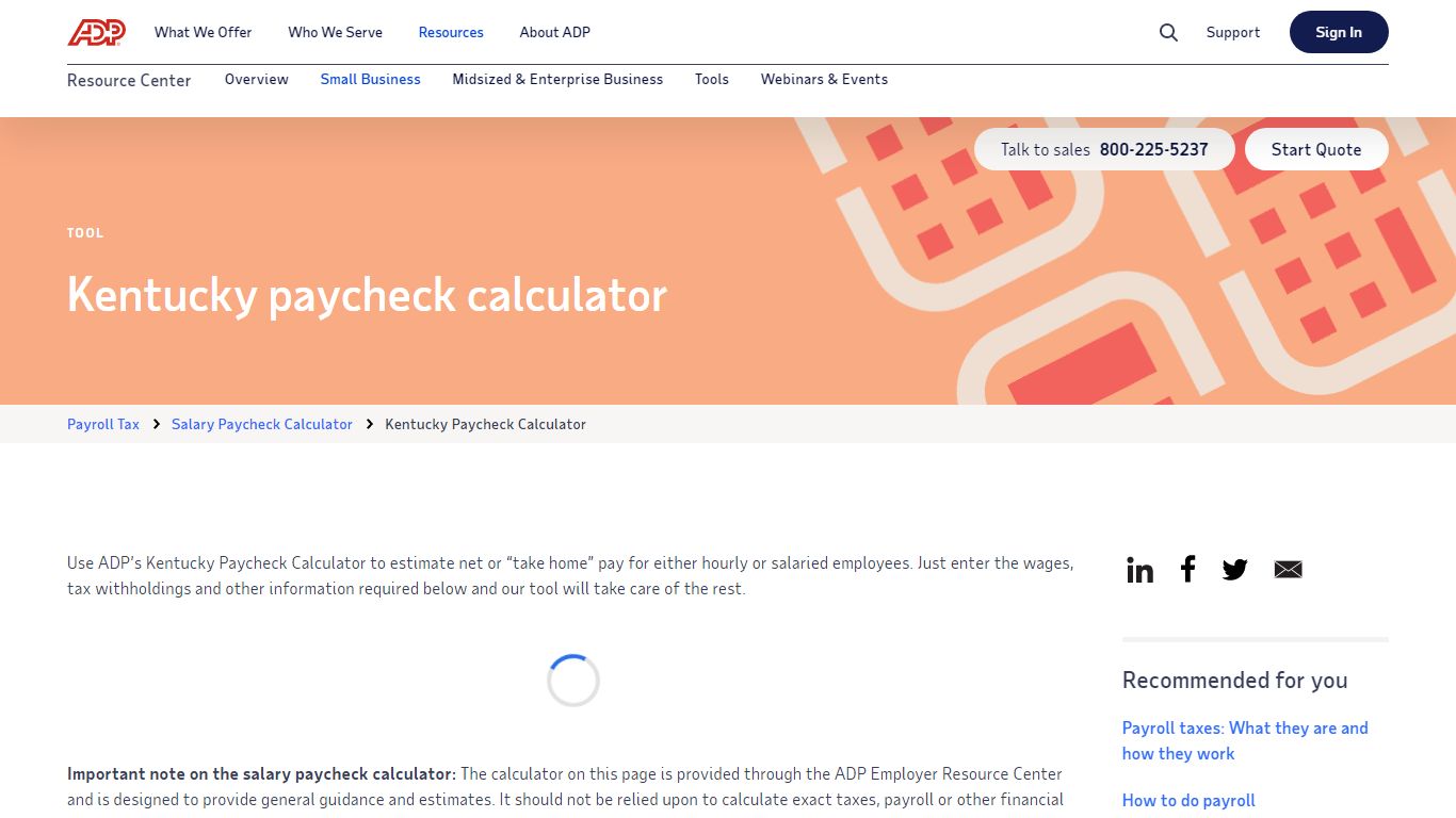 Kentucky Paycheck Calculator | ADP